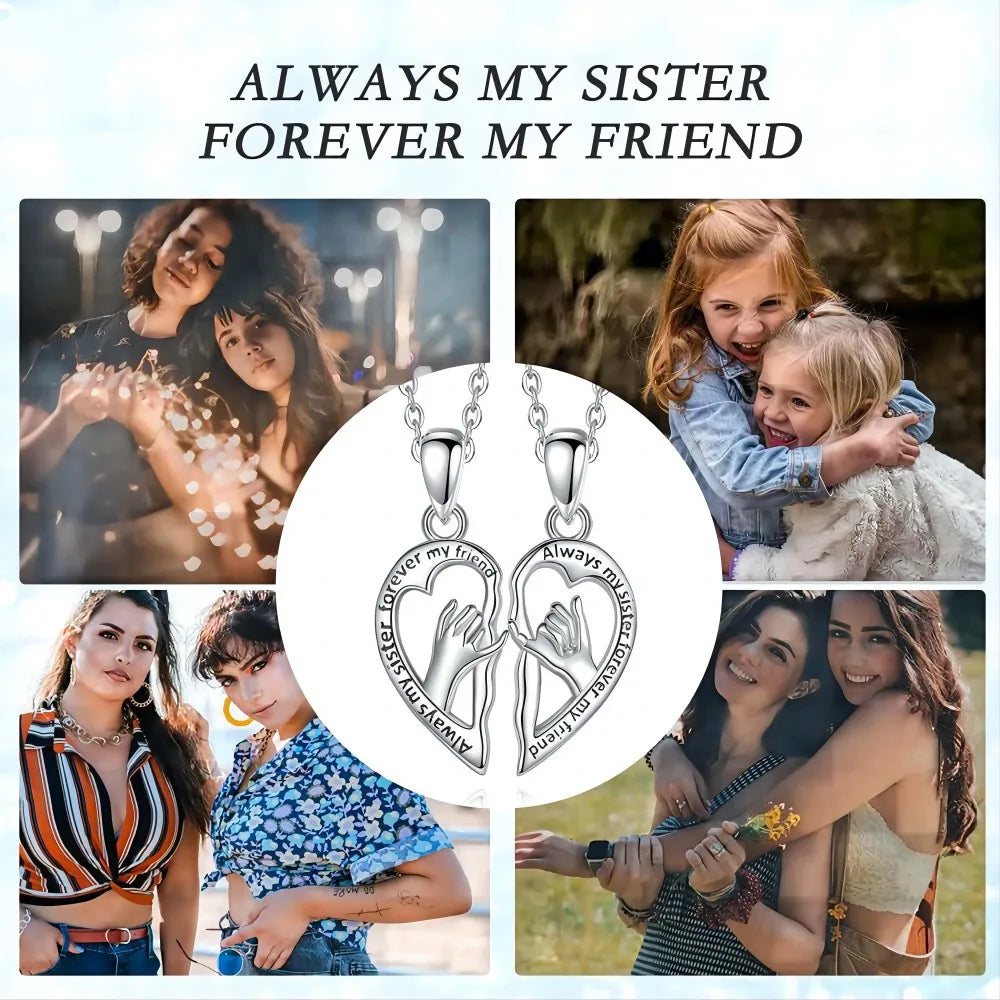 Best-selling fashion 925 silver classic love pendant suitable for lovers sisters personality female jewelry gifts two sets