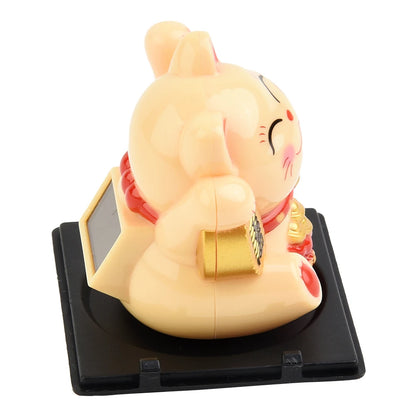 High Quality Lucky Cat Ornament Car Dashboard Decor Vehicle Accessories Automatic Waving Cartoon Decoration Interior