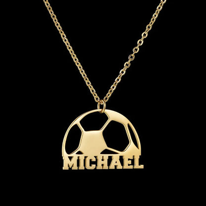 YOUSHANG Customized Football Name Necklace