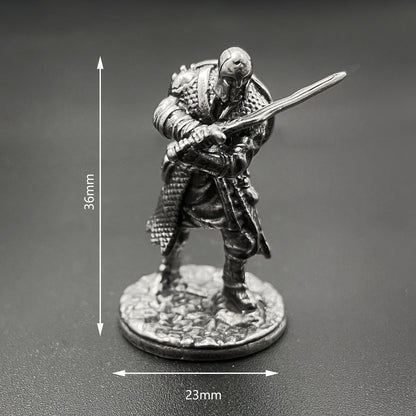 1Pcs Ancient Spartan Rome Soliders Figurines Miniatures Vintage Metal Soldiers Model Statue Desktop Ornament Gift