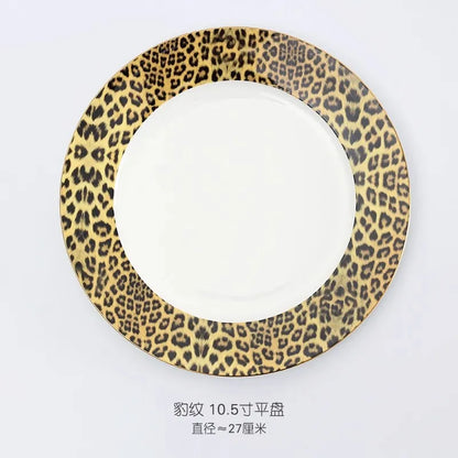 Bone Mug Tea China Leopard Coffee Cup British Print Tableware Porcelain Ceramic a Afternoon Beautiful Dinner Powder Thin Cereal