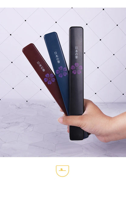 Japanese Chopsticks Natural Ironwood Handmade Value Gift Sushi Chinese Food Reusable Portable Travel Tableware with Box Set