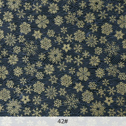 0.5/1/2 Yard 100% Cotton Fabric Traditional Japanese Kimono Style Print DIY Handmade Making Cheongsam, Hanfu, Holiday Decoration
